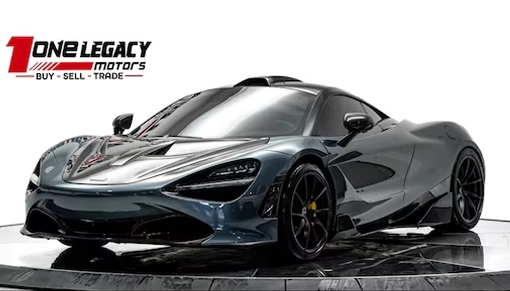 Grey 2018 McLaren 720S photographed on the One Legacy Motors turntable